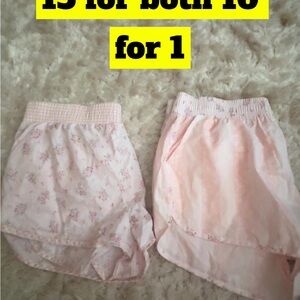 T.J.Maxx Girls' Light Pink Floral & Solid Elastic-Waist Shorts Set
